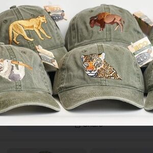 ECO Reptile~Embroidered Bald Eagle Bird Hat; vintage